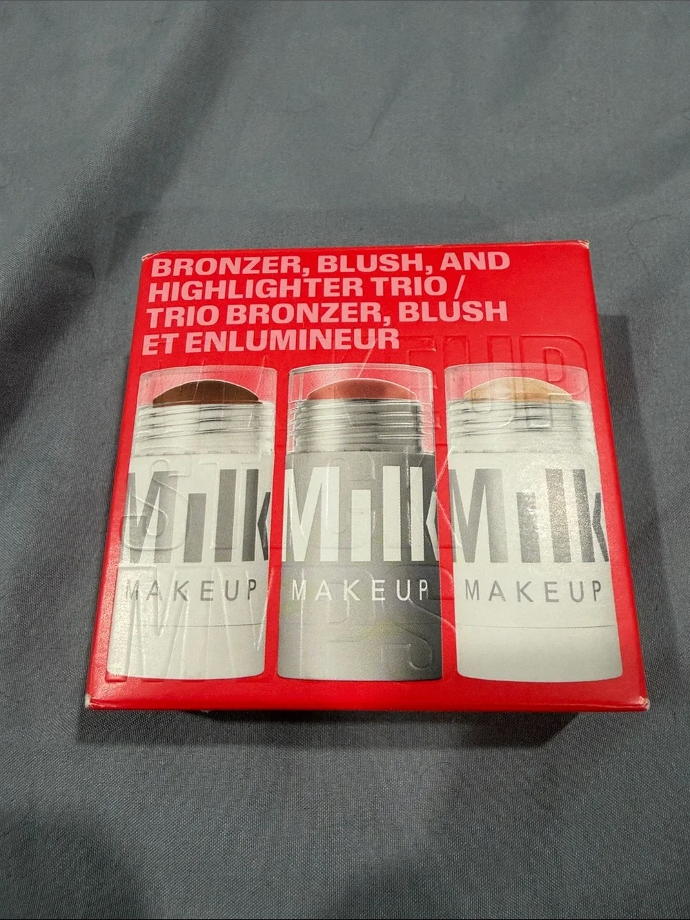 Milk Makeup Bronzer, Blush & Highlighter Trio - Multi-Tone Stick Set NIB